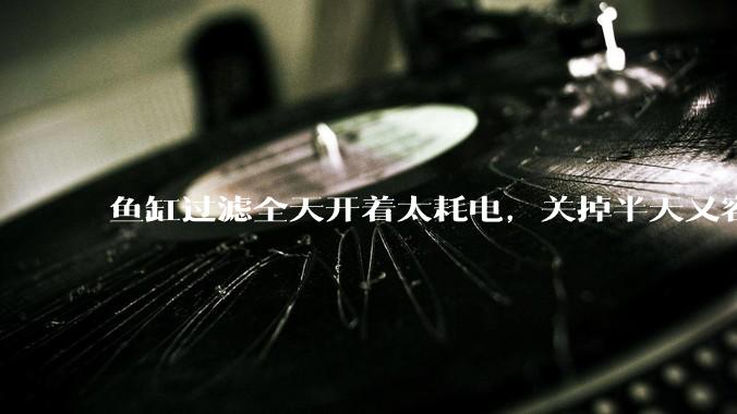 鱼缸过滤全天开着太耗电，关掉半天又容易水浑，有什么好办法？